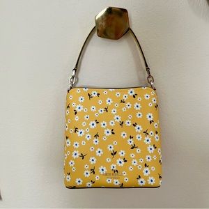 Kate Spade Darcy Bucket Bag Yellow Floral with Tag